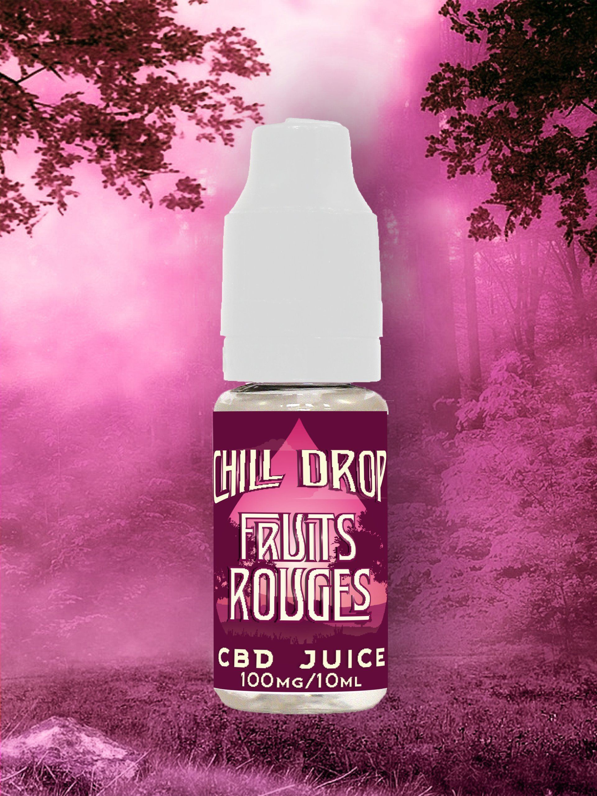 e-liquide Fruits Rouges Chill Drop e-liquide au cbd